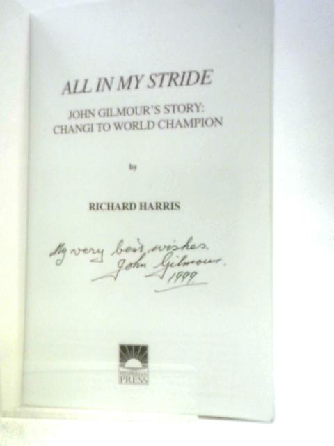 All in My Stride By Richard Harris