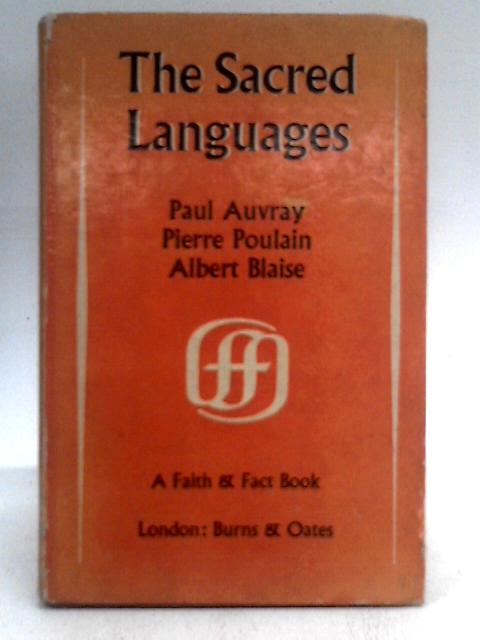 The Sacred Languages von Paul Auvary et al