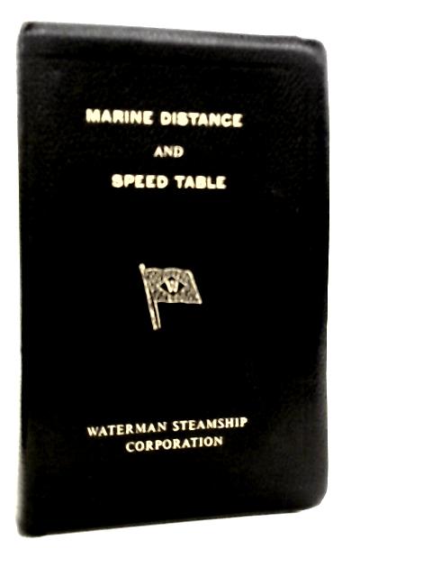 Marine Distance and Speed Table