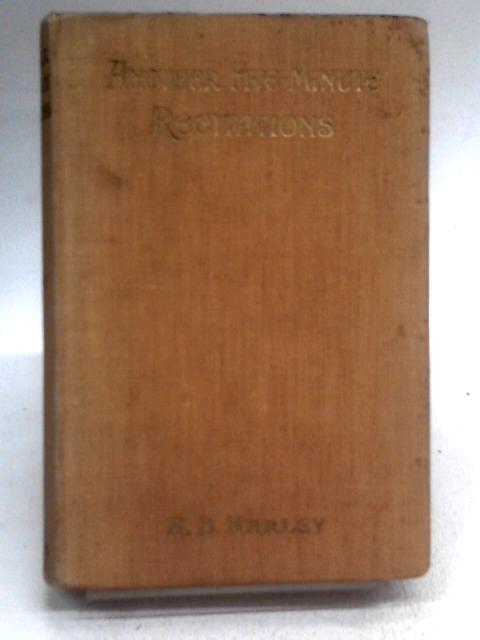 Another Five-Minute Recitations von A. B. Harley (ed.)