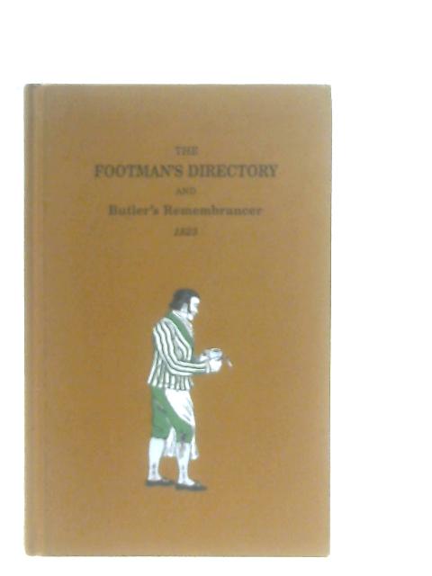 Footman's Directory and Butler's Remembrance 1823 von Anon