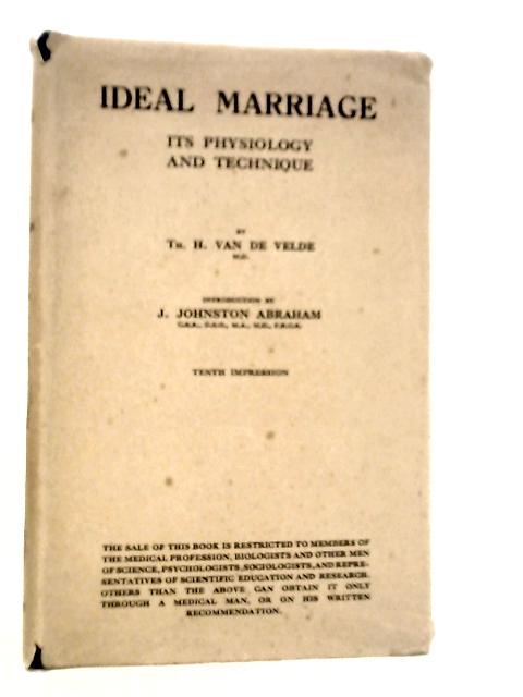 Ideal Marriage von H.Van de Velde