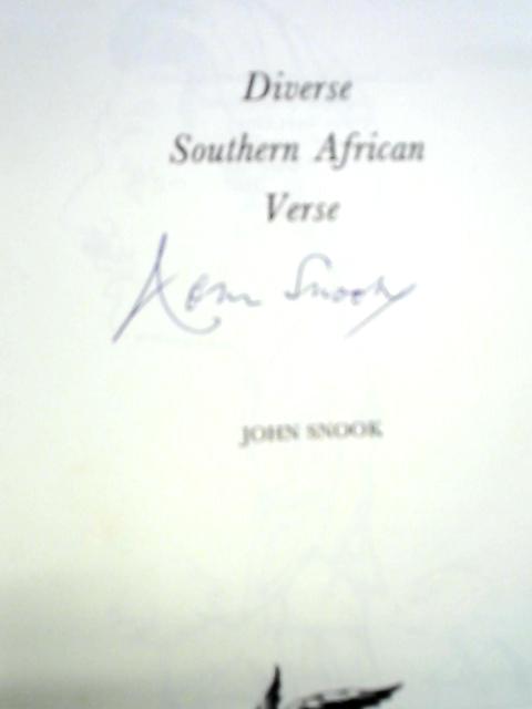 Diverse Southern African Verse By John Snook