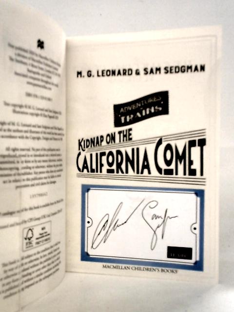 Kidnap on the California Comet von M.G.Leonard & Sam Sedgman