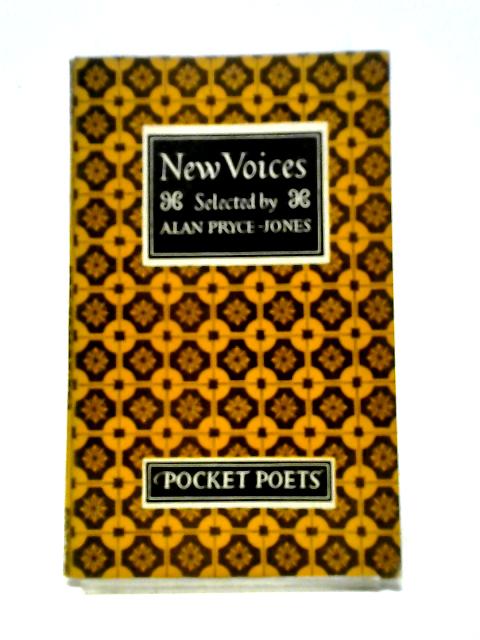 New Voices. Selected by A. Pryce-Jones (Pocket Poets.) By Alan Pryce Jones