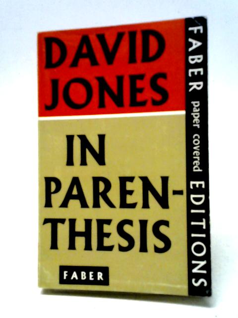 In Parenthesis By David Jones