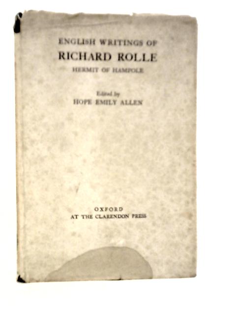 English Writings of Richard Rolle By Richard Rolle