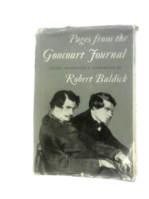 Pages from the Goncourt Journal von Edmond L.A.H.De Goncourt