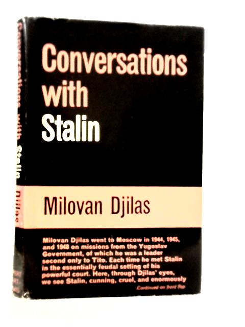 Conversations with Stalin By Milovan Djilas