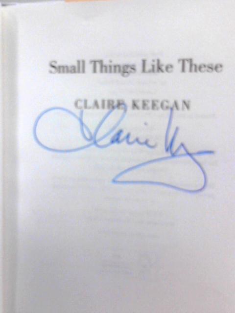 Small Things Like These By Claire Keegan