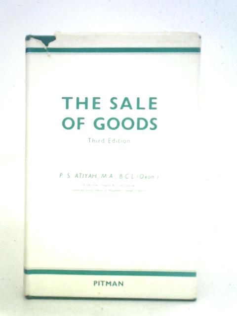 The Sale Of Goods By P. S. Atiyah