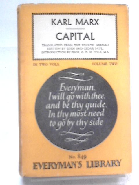 Capital: Volume 2 By Karl Marx