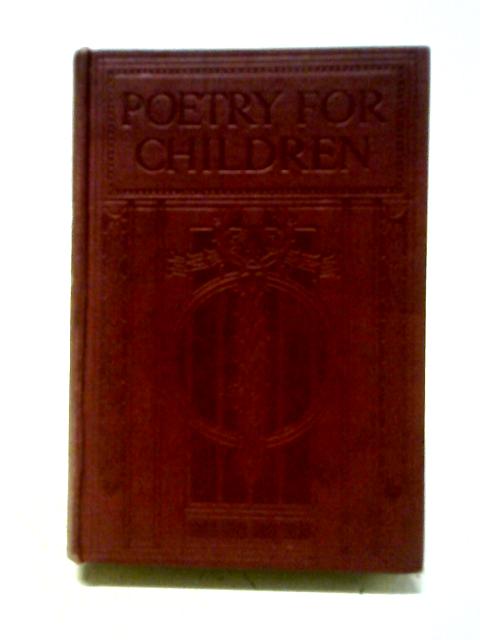 A Book of Poetry for Children von Unstated