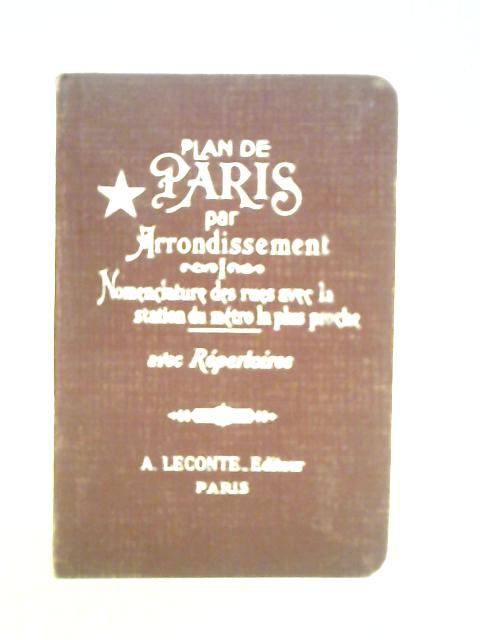 Plan de Paris par Arrondissement von Unstated