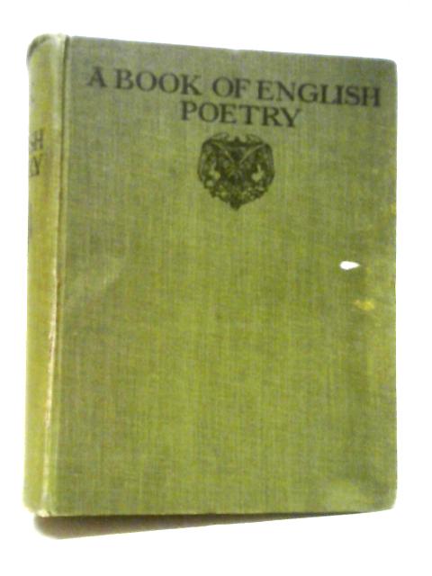 A Book of English Poetry By George Beaumont