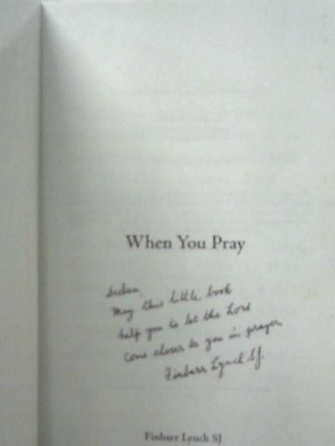 When You Pray By Finbarr Lynch