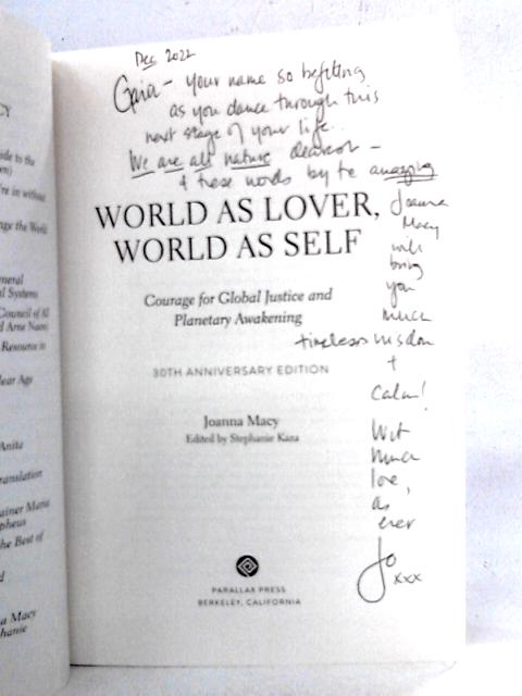 World As Lover, World As Self By Joanna Macy