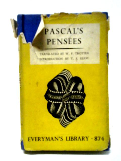 Pensees By Blaise Pascal