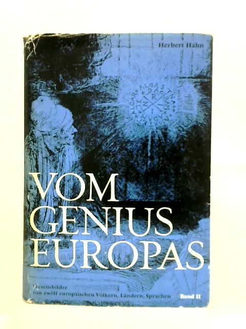 Vom Genius Europas Band 2 By Herbert Hahn