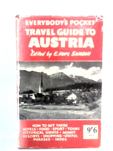 Everybody's Pocket Travel Guide To Austria By E. Hope Samson