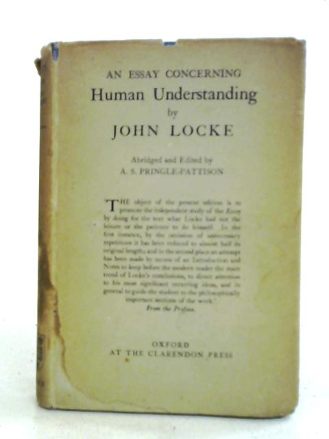 An Essay Concerning Human Understanding By John Locke