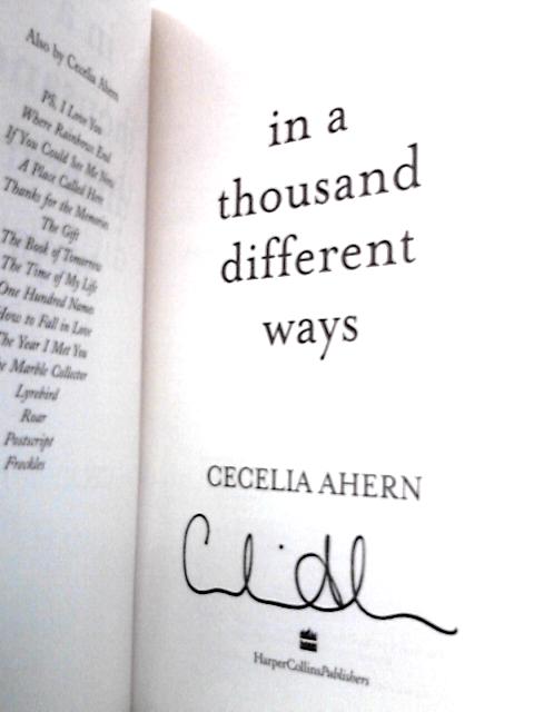 In a Thousand Different Ways By Cecelia Ahern