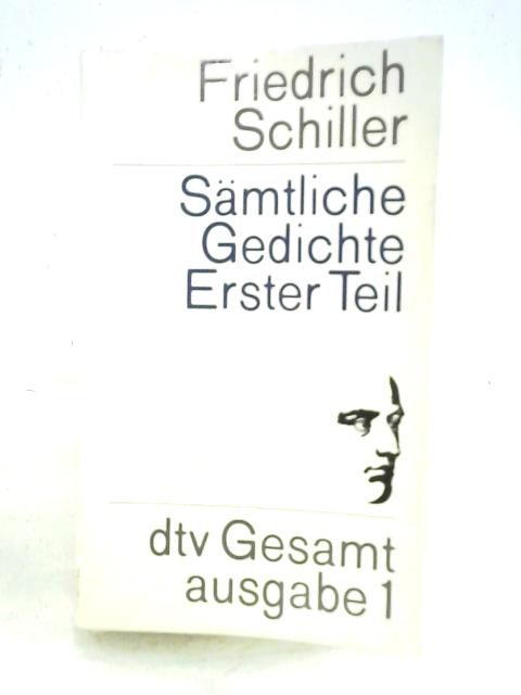 Gedichte 1776-1788 von Friedrich Schiller