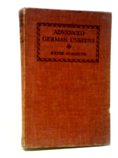 Advanced German Unseens By Keith Spalding