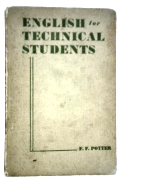 English for Technical Students von F.F.Potter