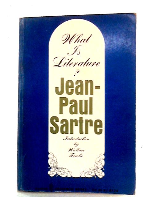 What Is Literature By Jean-Paul Sartre