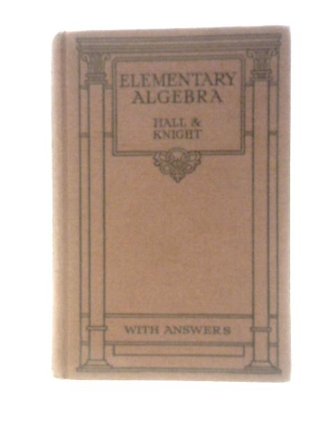 Elementary Algebra By H S Hall S R Knight