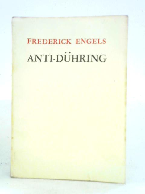 Anti-Duhring By Frederick Engels