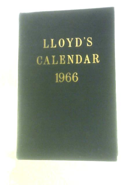 Lloyd's Calendar 1966 By Various