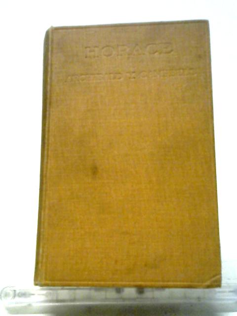 Horace: A New Interpretation By Archibald Young Campbell