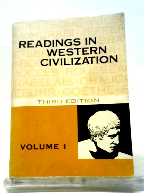 Readings In Western Civilization Volume I By George H. Knoles and Rixford K. Snyder (ed.)