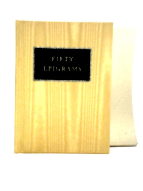 Fifty Folio Epigrams By Peter Forster