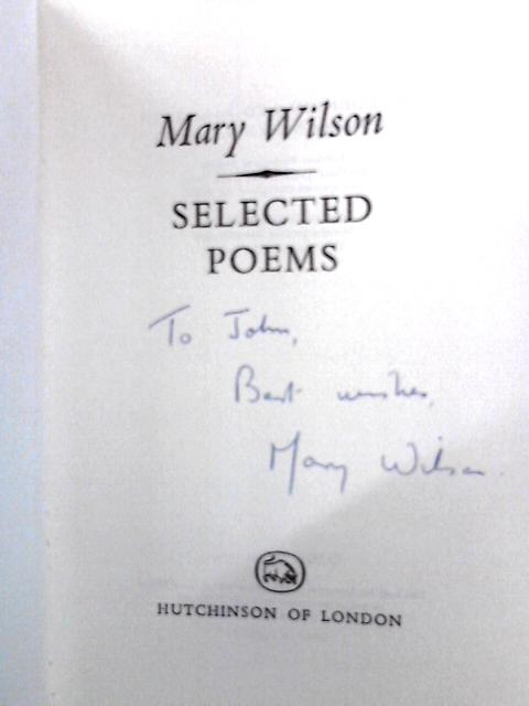 Selected Poems: Mary Wilson