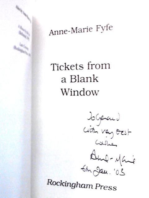 Tickets from a Blank Window