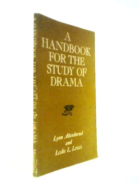 Handbook for the Study of Drama