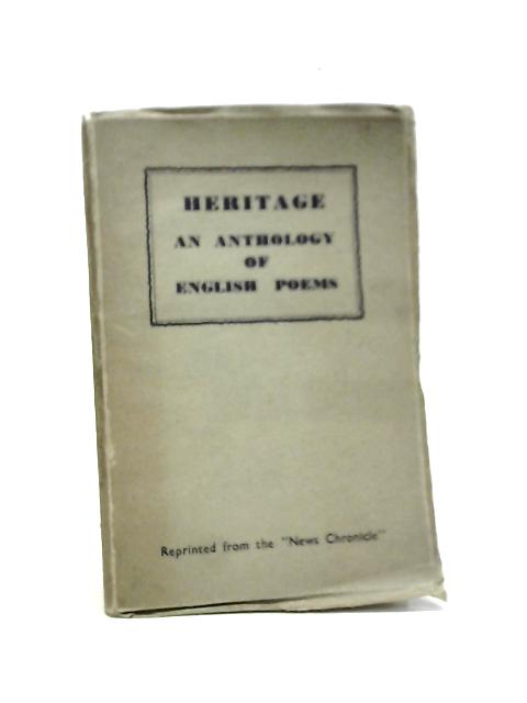 Heritage An Anthology Of English Poems