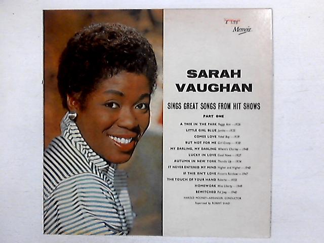 Sings Great Songs From Hit Shows LP By Sarah Vaughan